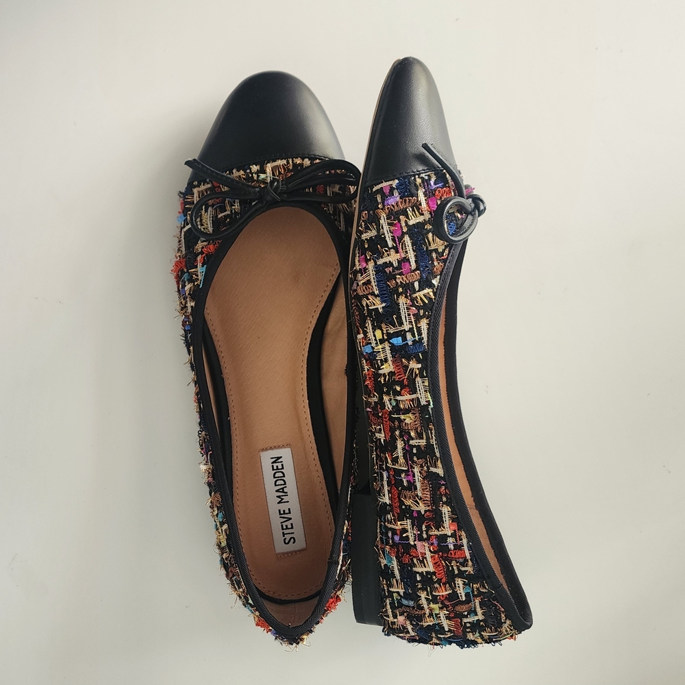 Steve Madden Women's Multicolor Tweed Ballet Flats | Women's Ballet Flats